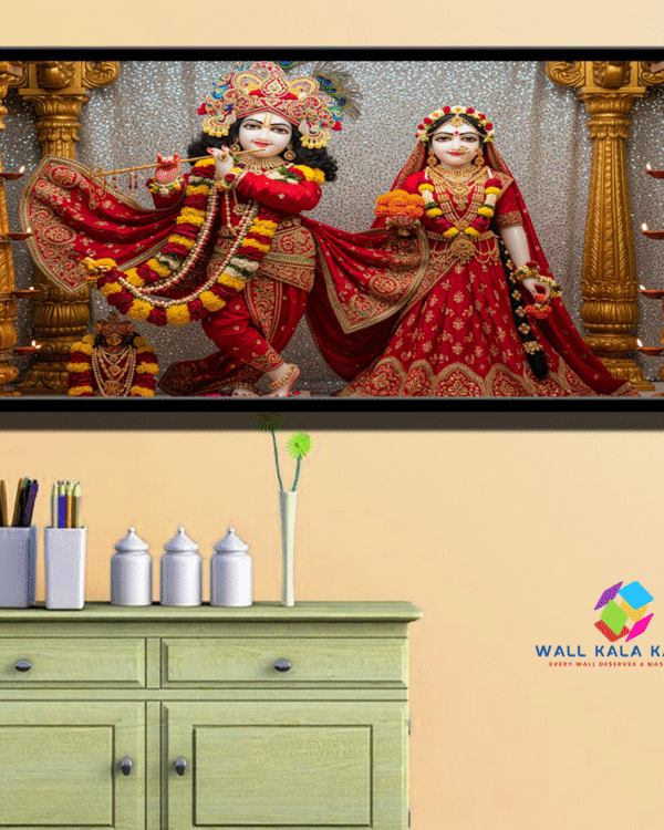 Radha Krishna Canvas – A Timeless Symbol of Eternal Love & Devotion.
