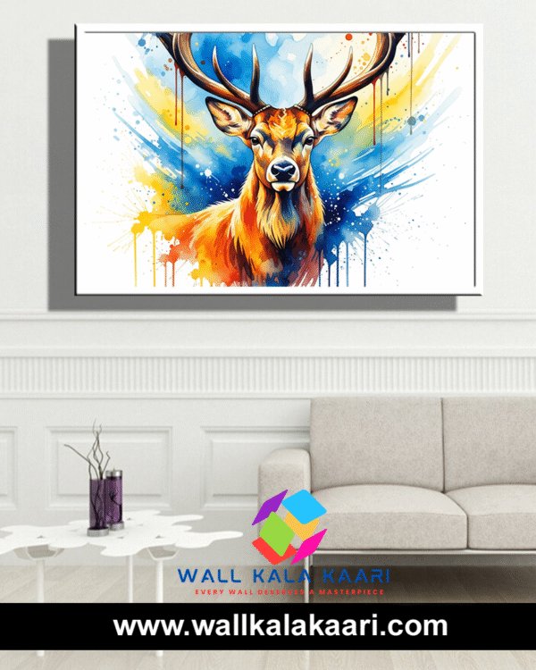 The quiet poetry of the forest, captured on canvas.