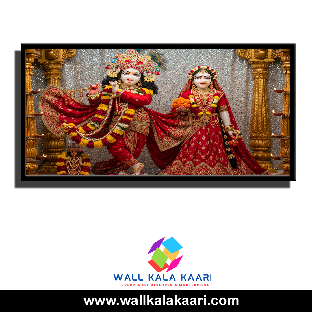 Radha Krishna Canvas – A Timeless Symbol of Eternal Love & Devotion. - Image 2