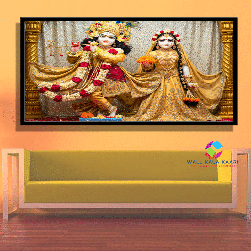 Divine Radha Krishna Wall Art – Bring Harmony, Romance & Spiritual Bliss to Your Home.
