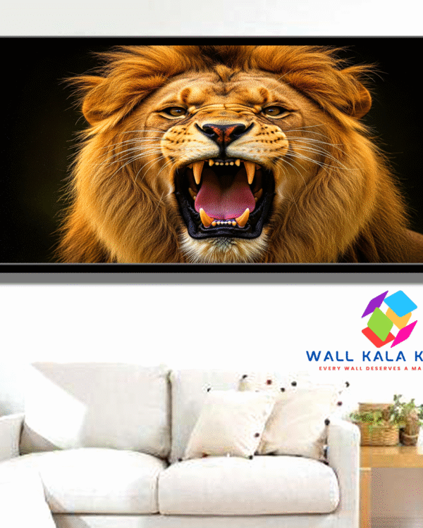 Lion Canvas Painting – Perfect Statement Piece for Powerful Interiors.