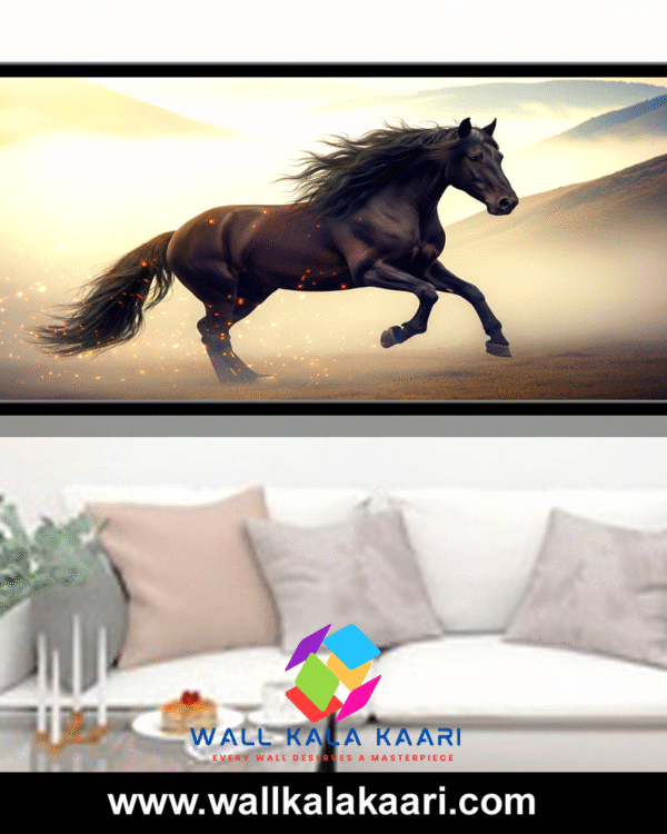 Celebrate Freedom & Strength with this Majestic Horse Canvas.