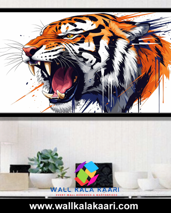 Strength. Majesty. Art. Own a tiger canvas that roars on your walls.