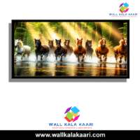 Energize Your Walls with the 7 Horse Running Painting – A Timeless Symbol of Prosperity. - Image 2