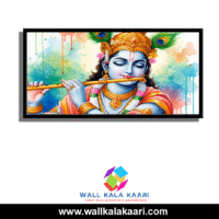 Bring home spiritual harmony with this stunning Krishna wall art. - Image 2