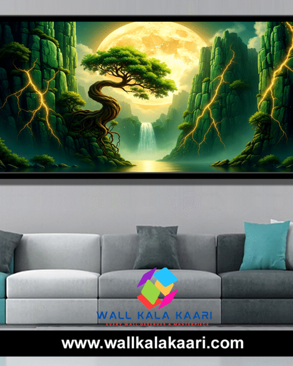 Breathe in the calm, where nature lives on canvas.