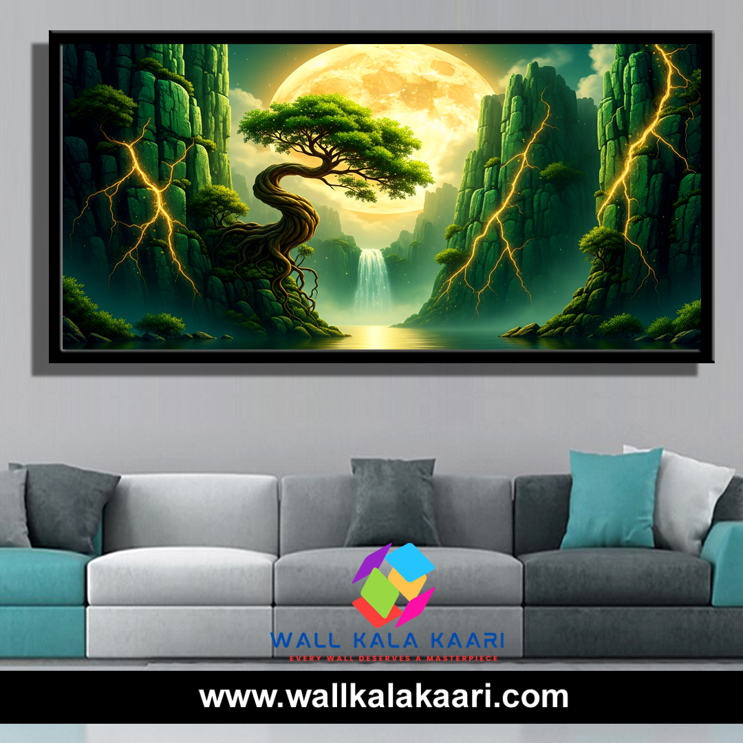 Breathe in the calm, where nature lives on canvas.