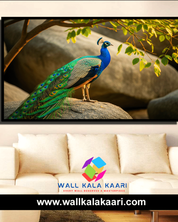 Peacock Canvas – A Timeless Symbol of Beauty, Grace & Prosperity.