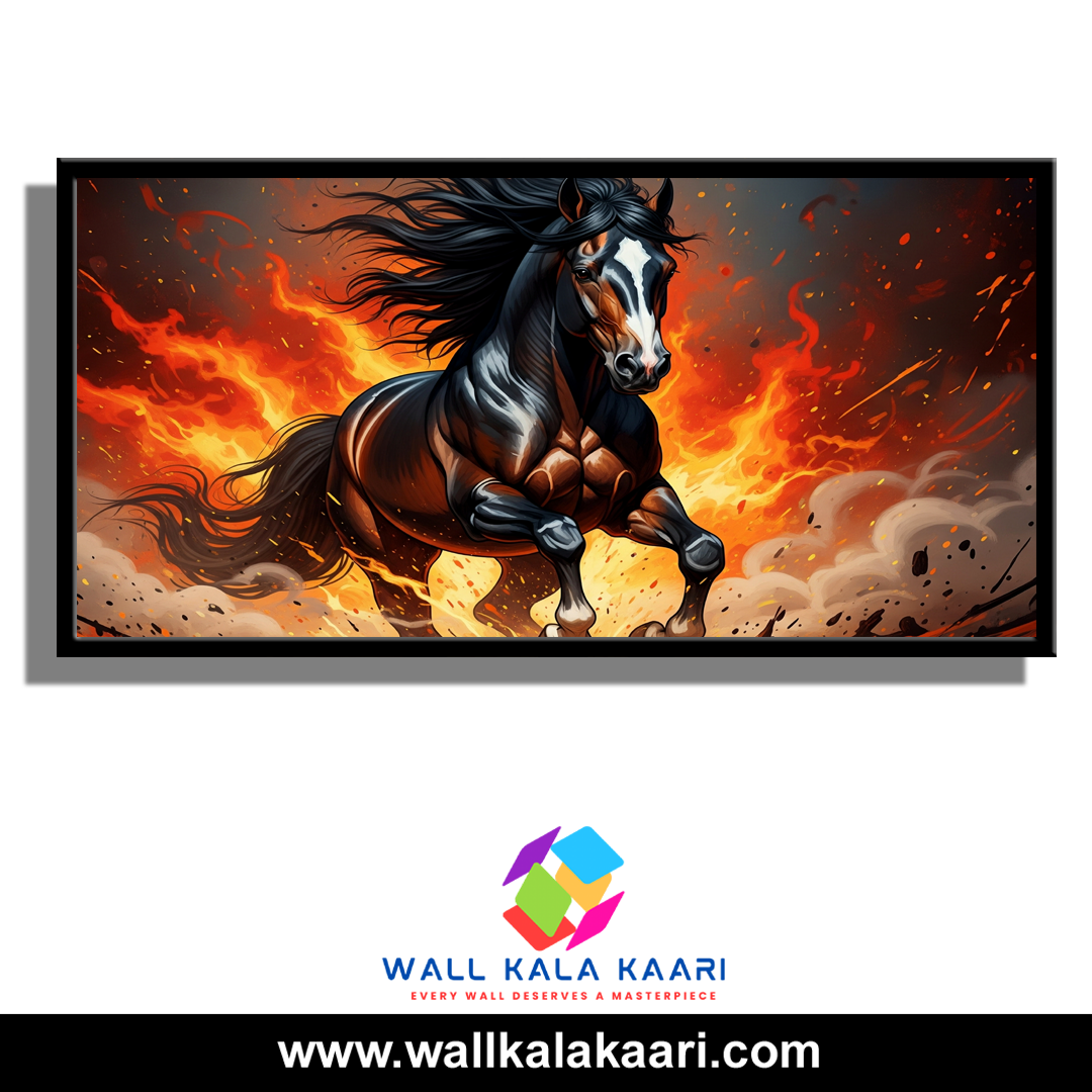 Add a touch of majestic charm to your walls with this horse canvas painting. - Image 2
