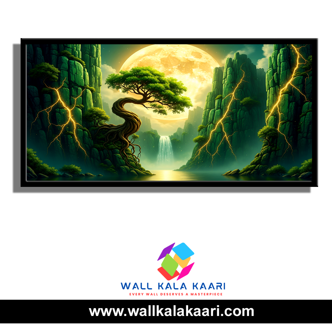 Breathe in the calm, where nature lives on canvas. - Image 2