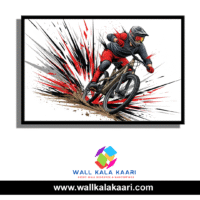 Life is like riding a bicycle – beautifully balanced on canvas. - Image 2