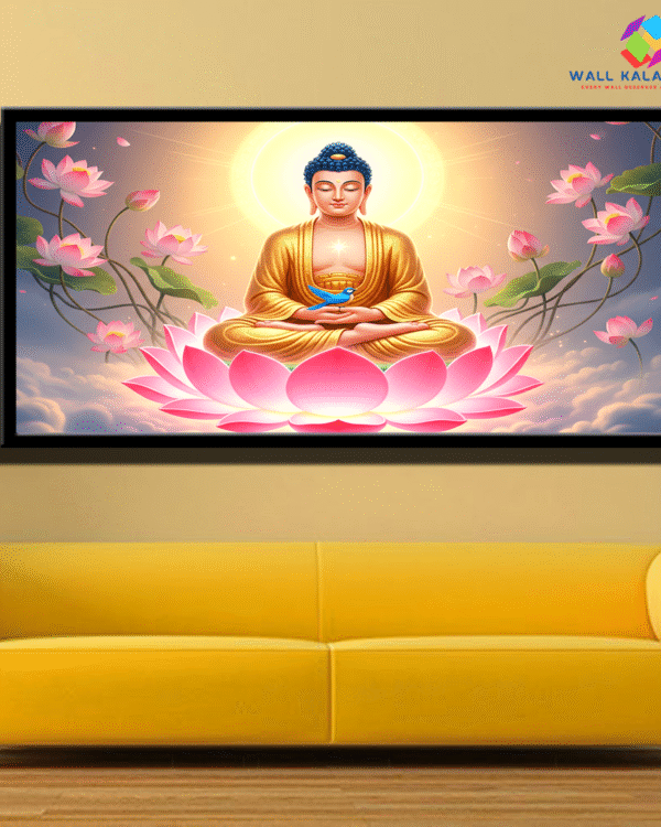 Lord Buddha Meditation Canvas – Bring Peace, Positivity & Serenity to Your Living Space.