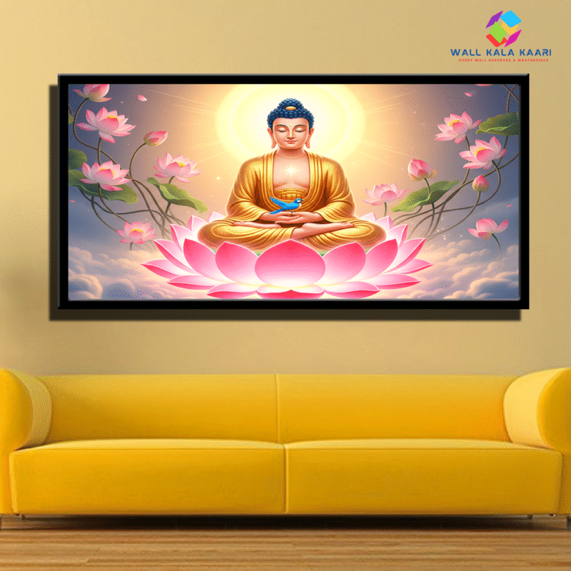 Lord Buddha Meditation Canvas – Bring Peace, Positivity & Serenity to Your Living Space.